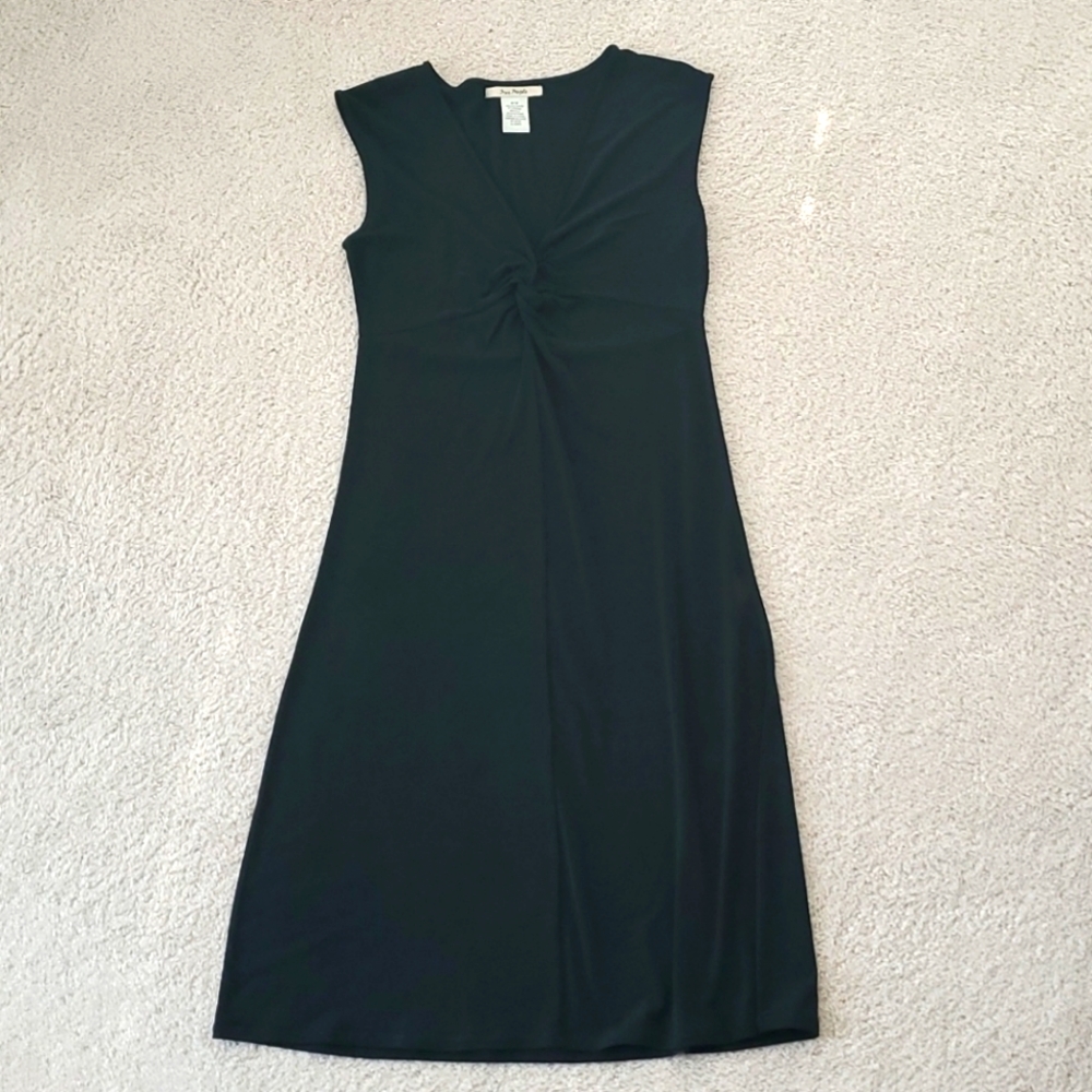 Free People Sexy Deep V Neck Black Dress 2001